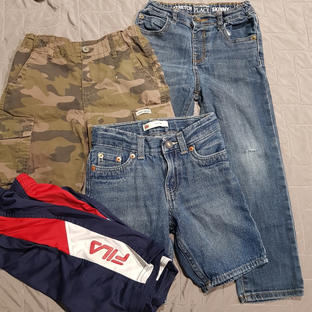 Fila Athletic Shorts and Denim Jeans Bundle
